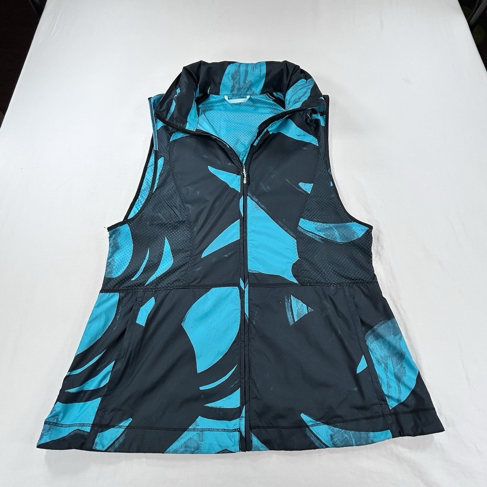 Lululemon Pack-It Vest Womens 6 Blue Full Zip Hooded Running Windbreaker - Picture 2 of 10